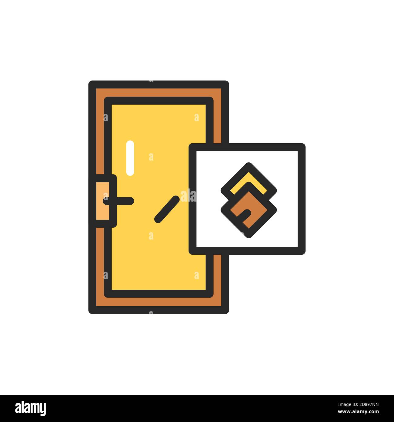 View shut door house Stock Vector Images - Alamy