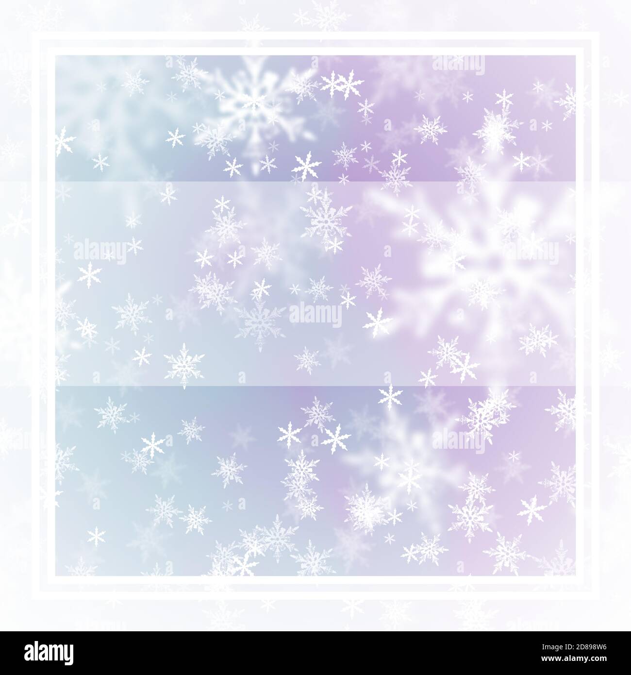 Winter snowflake abstract background with border and label Stock Vector ...