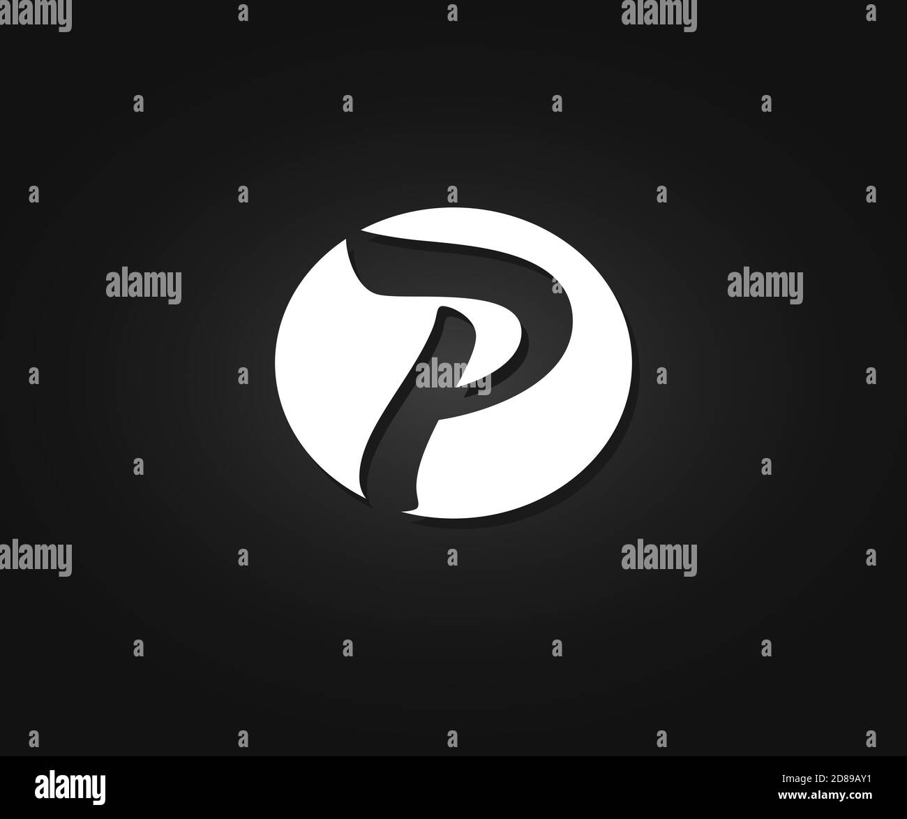 p letter design
