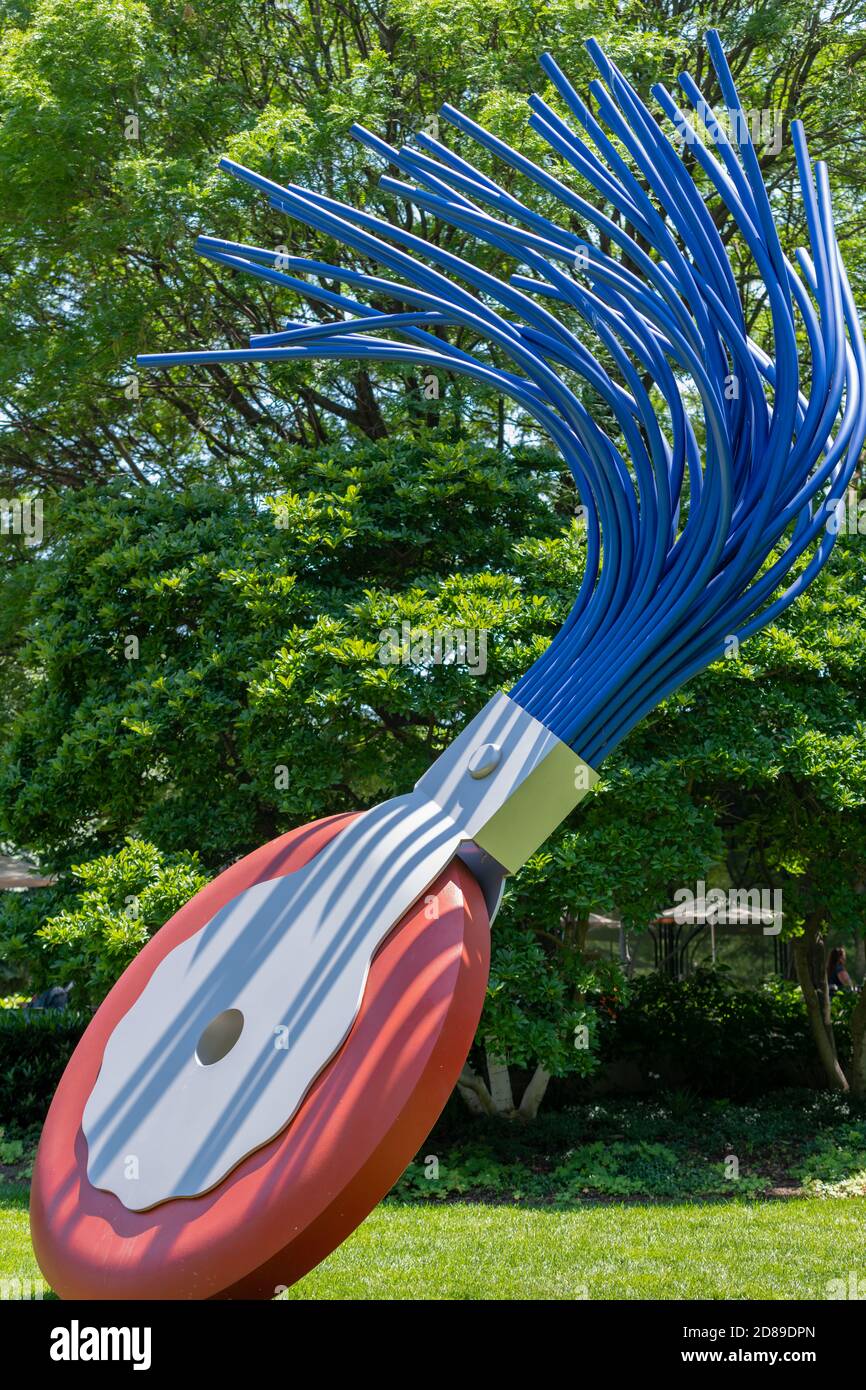 Claes Oldenburg and Goosje Van Bruggen's 1998 stainless steel and