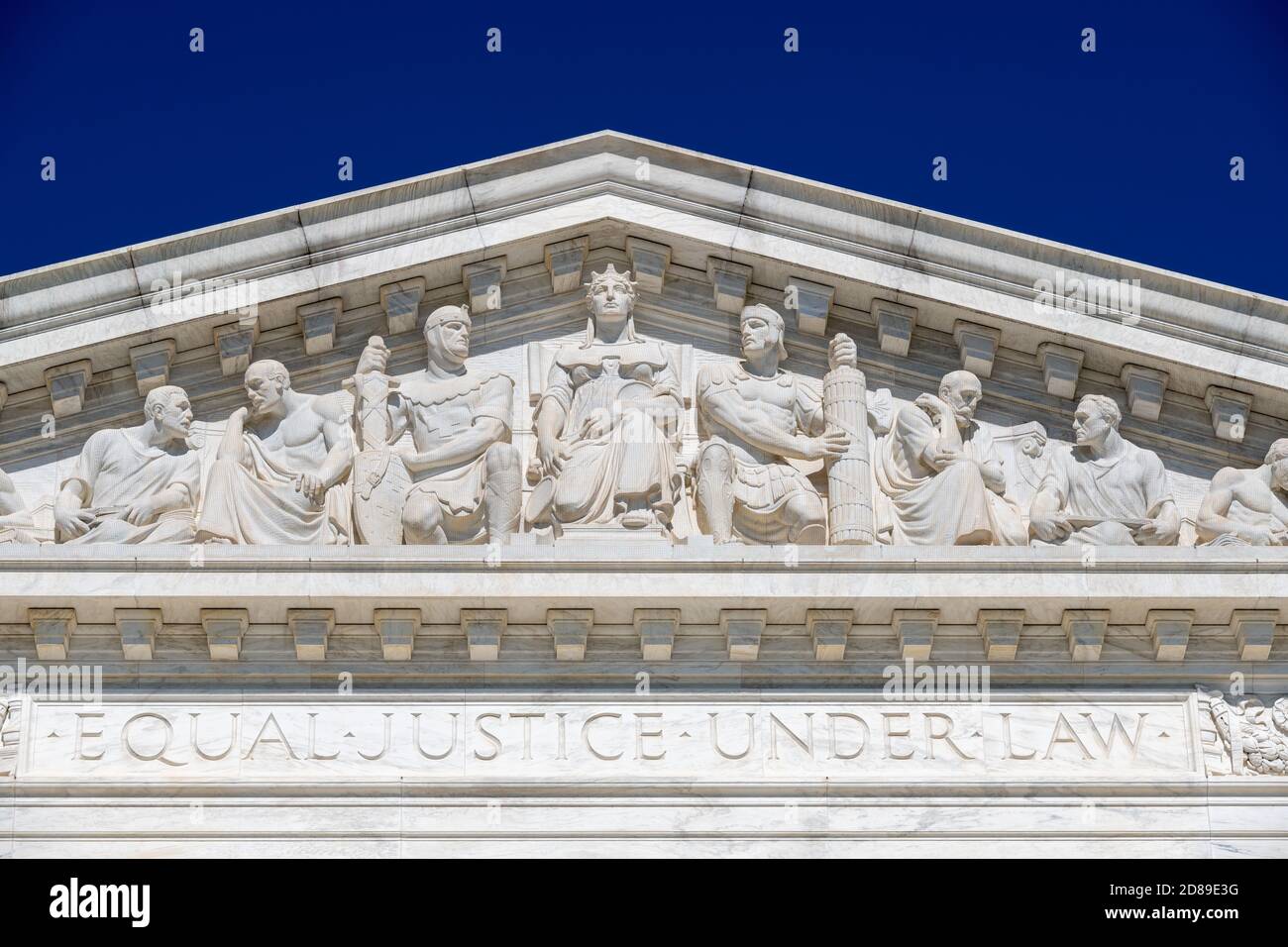 Cass Gilbert's neoclassical US Supreme Court in Washington DC Stock Photo