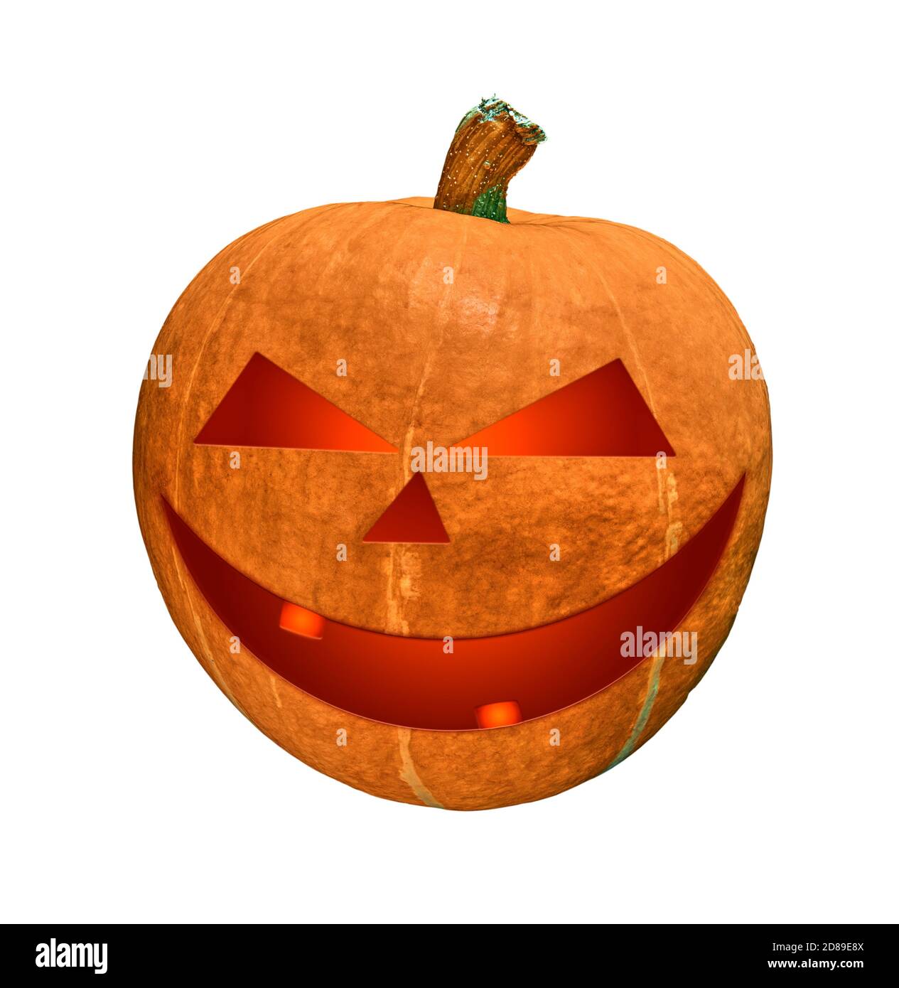 Halloween pumpkin isolated on white background Stock Photo - Alamy