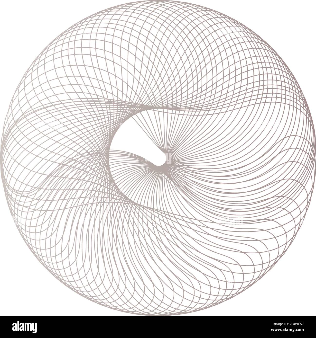 Vector Guilloche elements for certificate Stock Vector