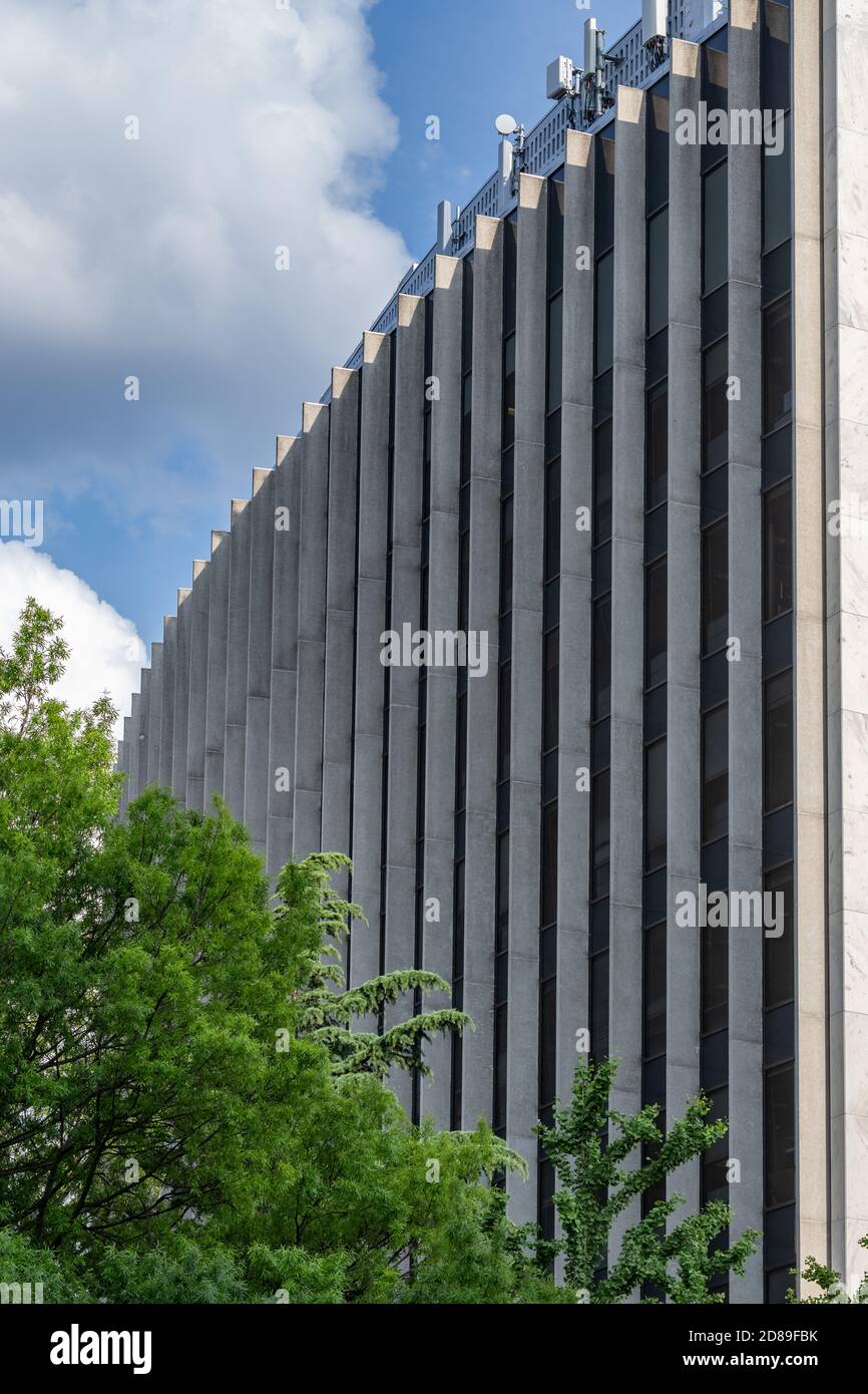 Román Fresnedo Siri's Modernist styled Headquarters for the WHO's Pan American Health Organisation on Virginia Avenue in Foggy Bottom, Washington DC. Stock Photo