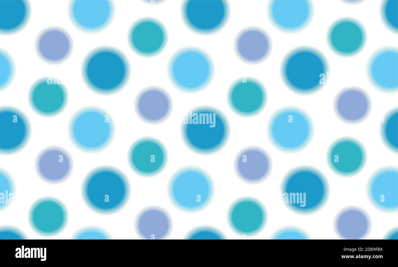 Vector childrens seamless pattern of blue circles Stock Vector