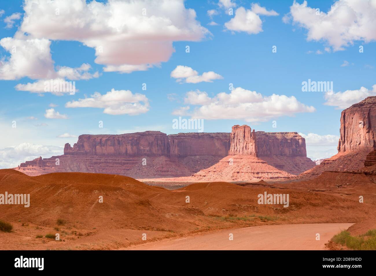 Big red rocks of Monument Valley. Navajo Tribal Park landscape, USA ...