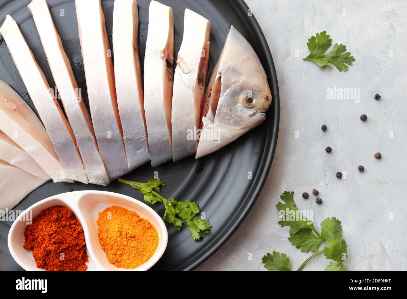 Indian fish fry recipe fresh whole pomfret fish or butterfish cut into