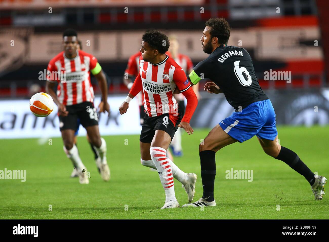 Donyell Malen of PSV Eindhoven, German of Granada during the UEFA Europa League, Group Stage, Group E football match between PSV Eindhoven and Grana C Stock Photo