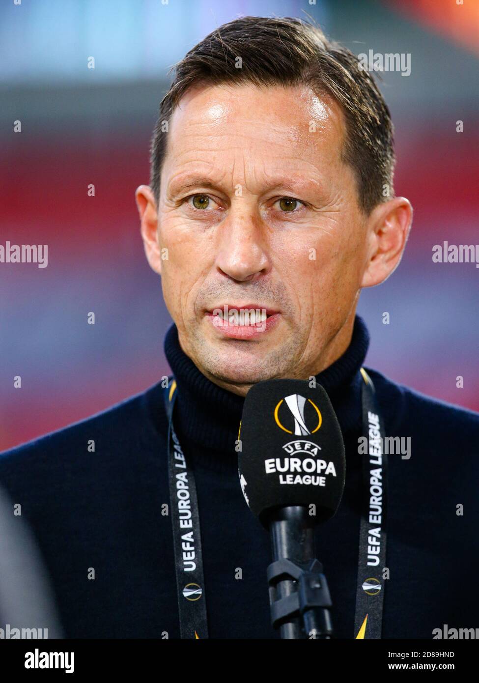Roger Schmidt coach of PSV Eindhoven before the UEFA Europa League, Group Stage, Group E football match between PSV Eindhoven and Granada CF on Octo C Stock Photo