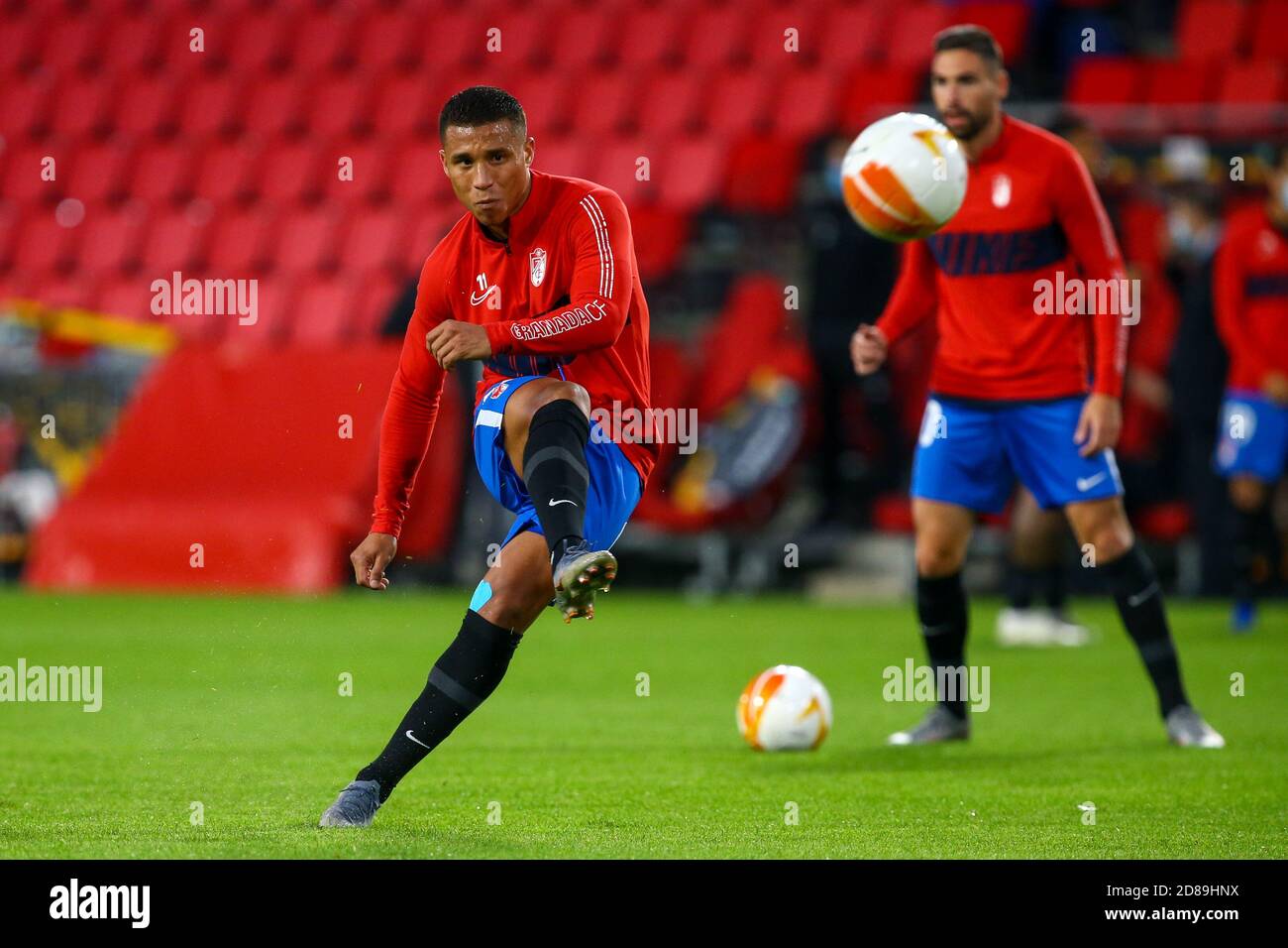 Darwin Machis of Granada during warm up before the UEFA Europa League, Group Stage, Group E football match between PSV Eindhoven and Granada CF on O C Stock Photo