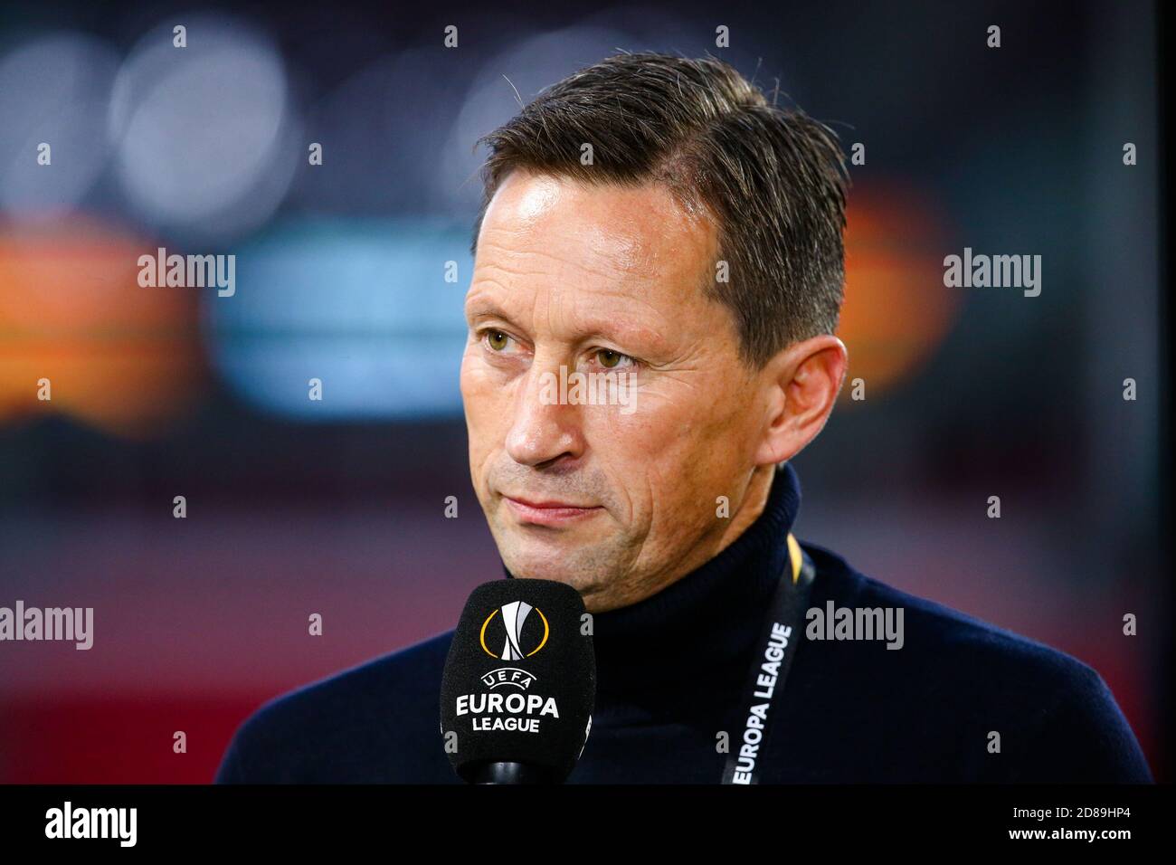 Roger Schmidt coach of PSV Eindhoven before the UEFA Europa League, Group Stage, Group E football match between PSV Eindhoven and Granada CF on Octo C Stock Photo