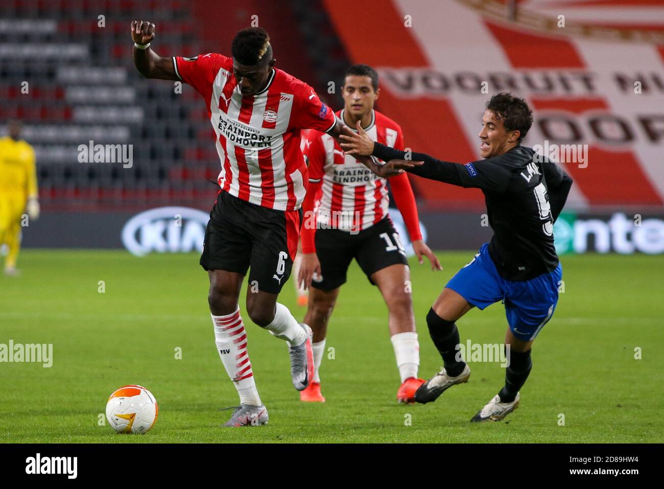 Ibrahim Sangare of PSV Eindhoven, Luis Milla of Granada during the UEFA Europa League, Group Stage, Group E football match between PSV Eindhoven and C Stock Photo