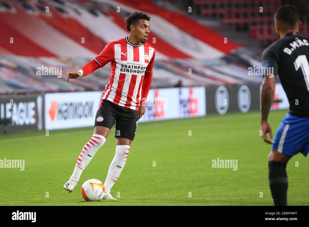 Donyell Malen of PSV Eindhoven during the UEFA Europa League, Group Stage, Group E football match between PSV Eindhoven and Granada CF on October 22 C Stock Photo