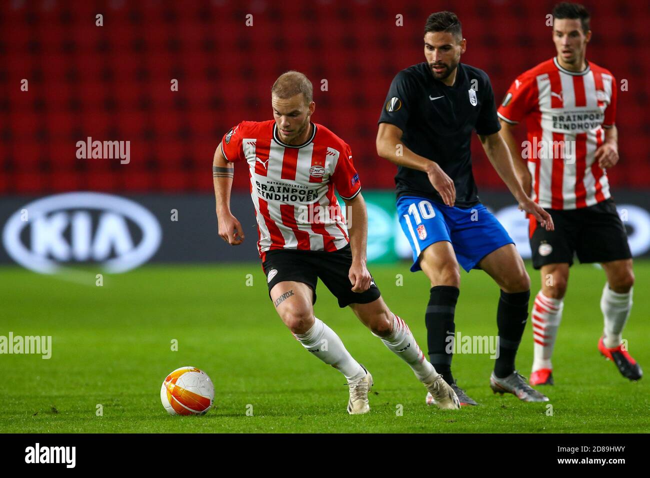 Jorrit Hendrix of PSV Eindhoven during the UEFA Europa League, Group Stage, Group E football match between PSV Eindhoven and Granada CF on October 2 C Stock Photo