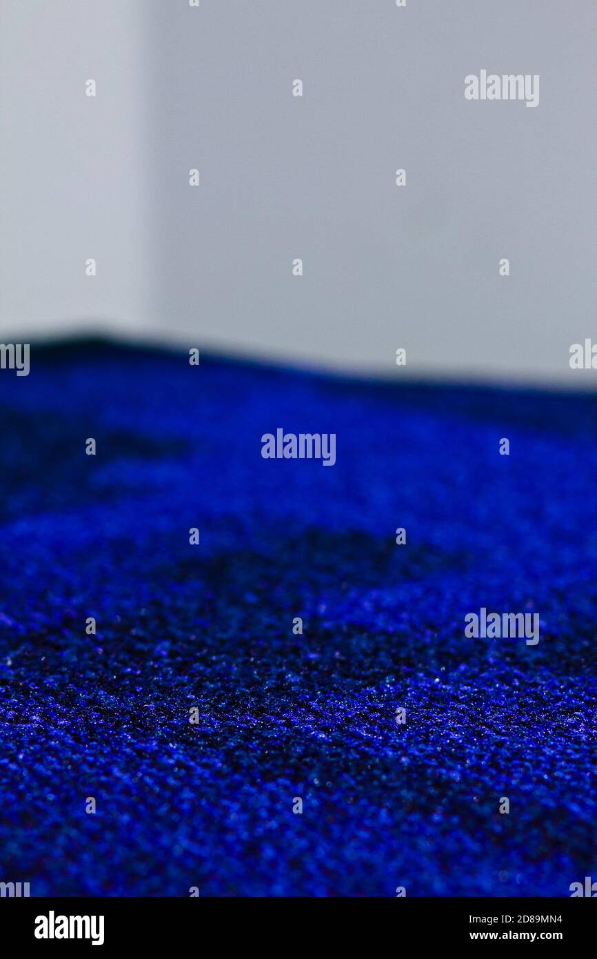 Blue and black carpet indoor Stock Photo Alamy