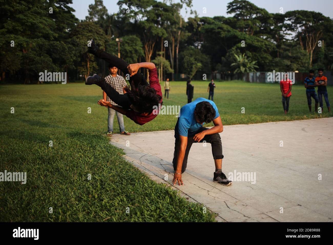 Dhaka, Dhaka, Bangladesh. 28th Oct, 2020. Young boys are performing dance and shooting video through tiktok app, which is a viral video-sharing social networking service. TikTok became the most downloaded app in the US in October 2018, which musical.ly had done once before. In February 2019, TikTok, together with Douyin, hit one billion downloads globally, excluding Android installs in China. In 2019, media outlets cited TikTok as the 7th-most-downloaded mobile app of the decade, from 2010 to 2019. It was also the most-downloaded app on Apple's App Store in 2018 and 2019, surpassing Facebo Stock Photo