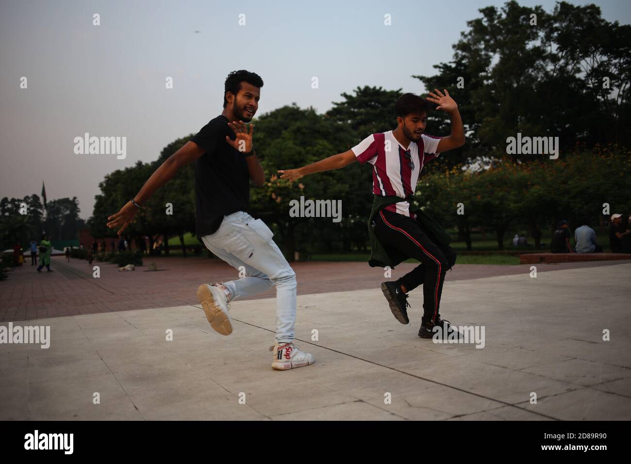 Dhaka Dhaka Bangladesh 28th Oct 2020 Young Boys Are Performing Dance And Shooting Video Through Tiktok App Which Is A Viral Video Sharing Social Networking Service Tiktok Became The Most Downloaded App In