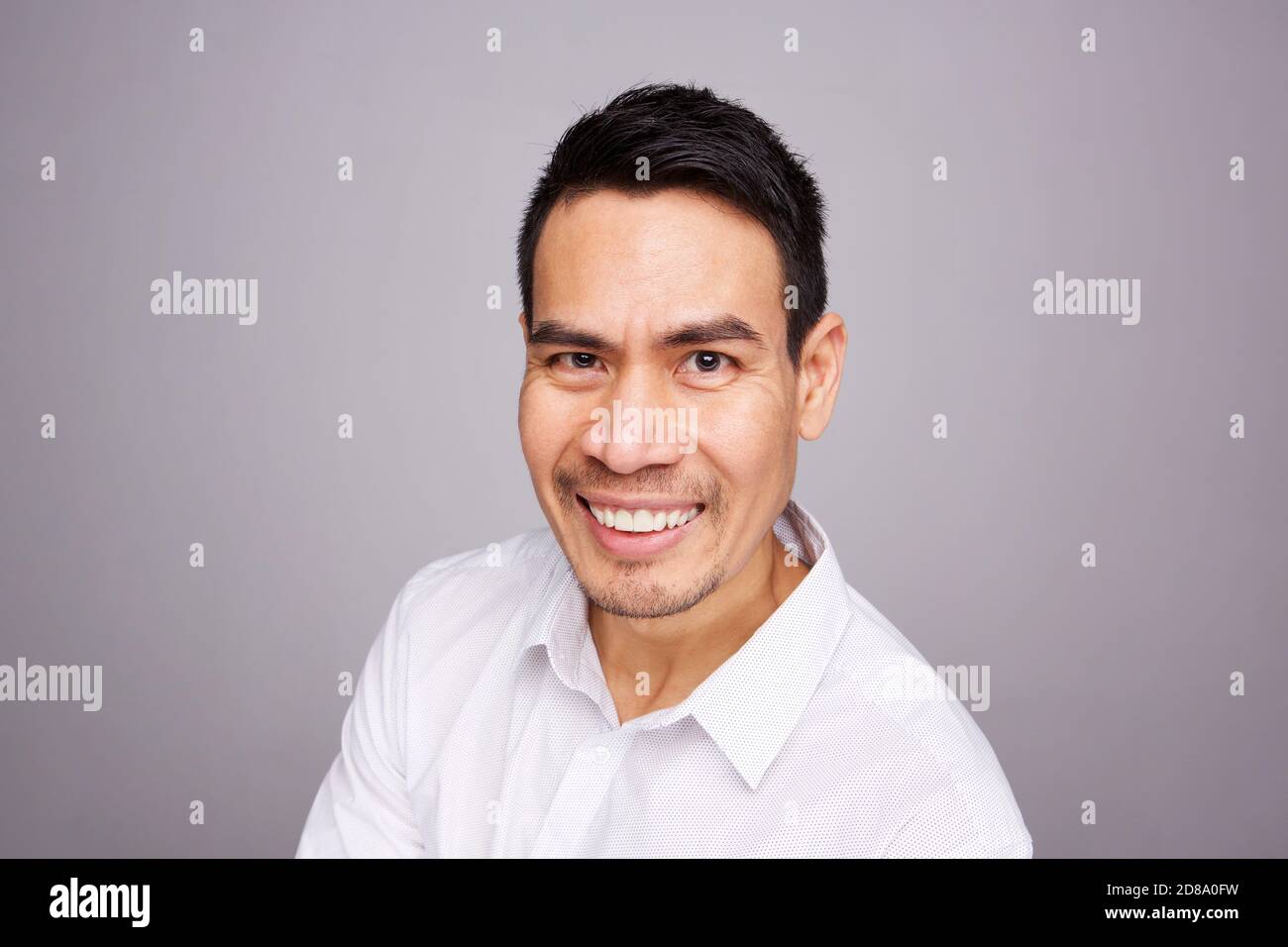 Portrait asian man white shirt hi-res stock photography and images - Alamy