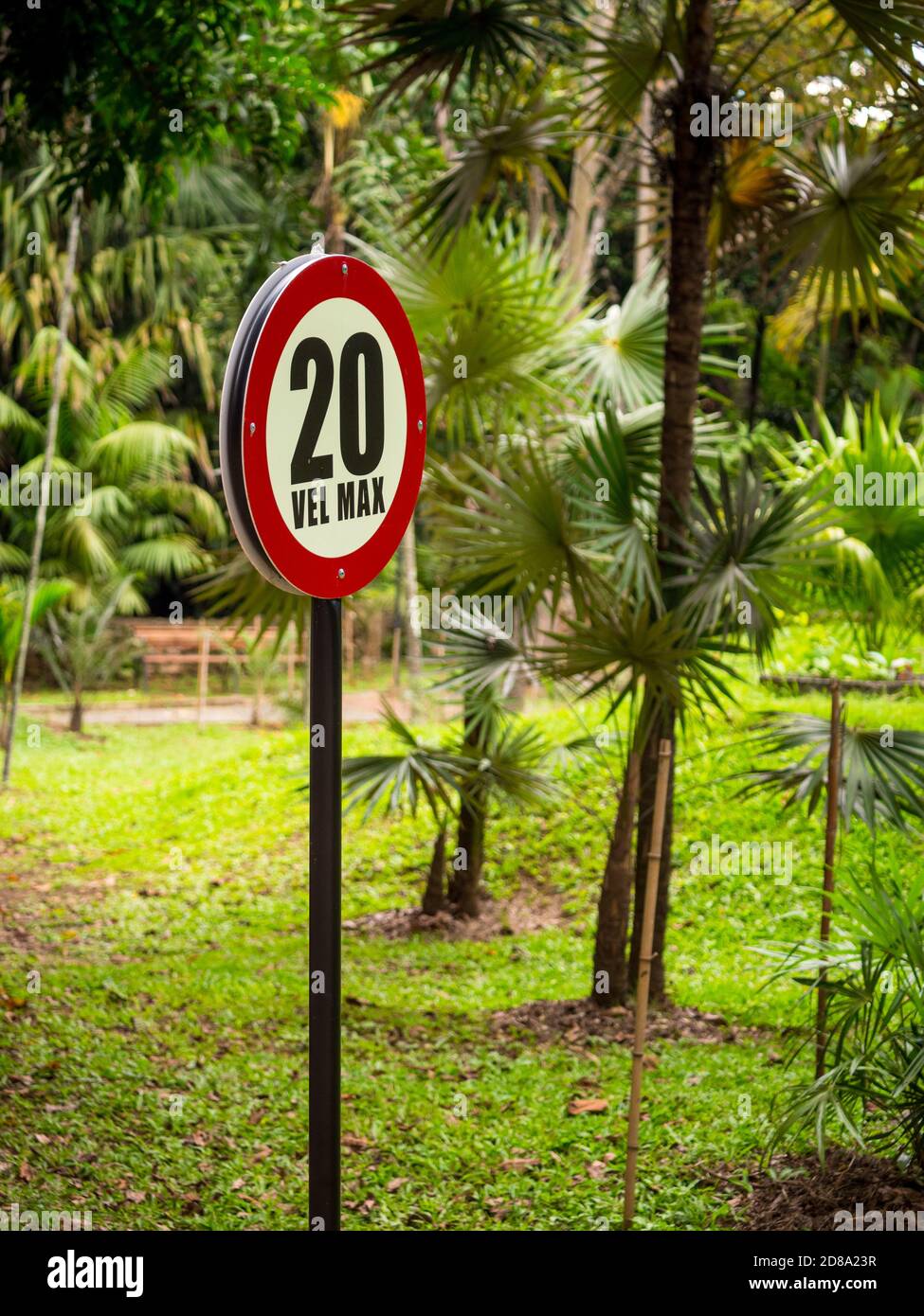 Traffic Sign Speed Restriction km High Resolution Stock Photography And Images Alamy