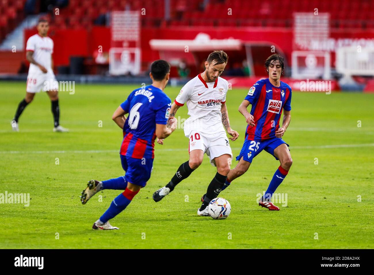 Ivan Rakitic of Sevilla during the Spanish championship La Liga football match between Sevilla Futbol Club and Sociedad Deportiva Eibar on October 2 C Stock Photo