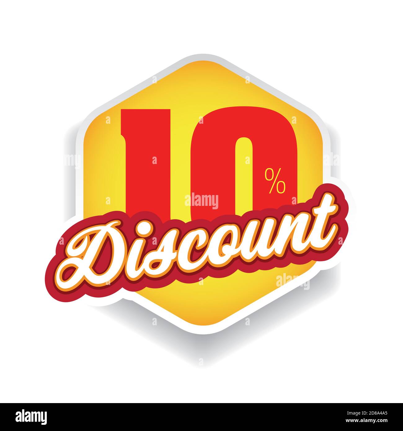Ten percent discount label vector Stock Vector Image & Art Alamy