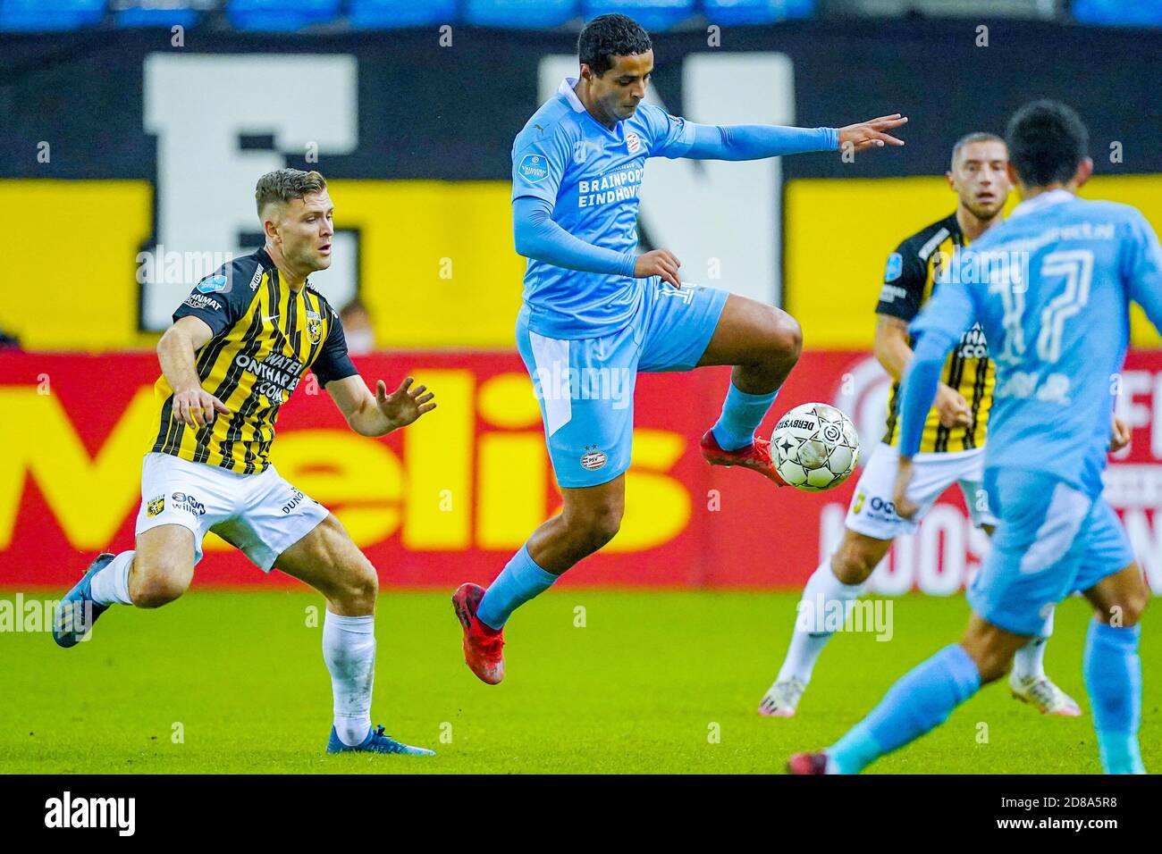 Mohamed Ihattaren of PSV during the Netherlands championship Eredivisie football match between Vitesse and PSV on October 25, 2020 at Gelredome Stad C Stock Photo