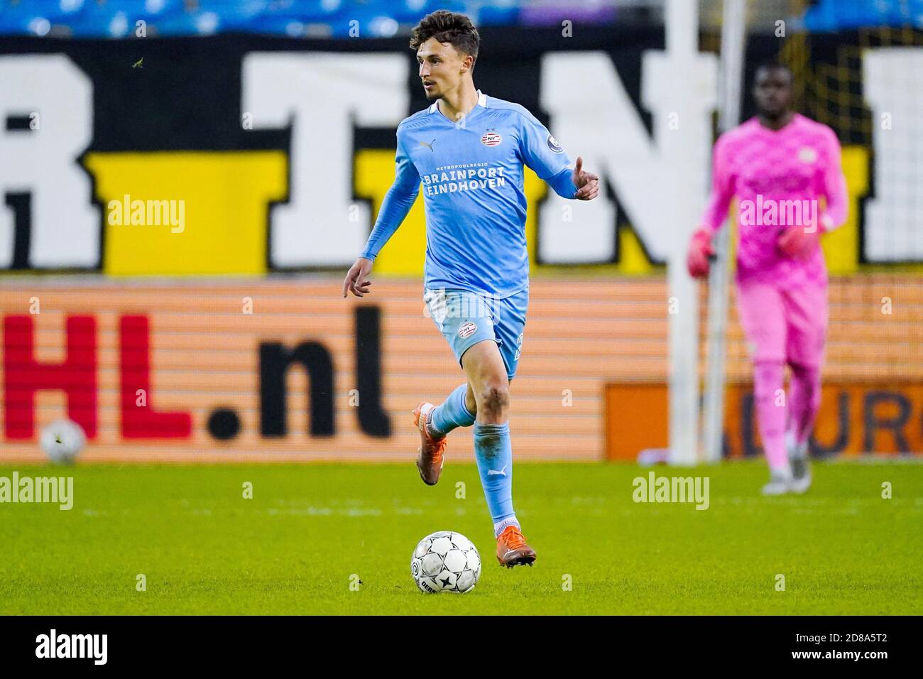 Olivier Boscagli of PSV during the Netherlands championship Eredivisie football match between Vitesse and PSV on October 25, 2020 at Gelredome Stadi C Stock Photo