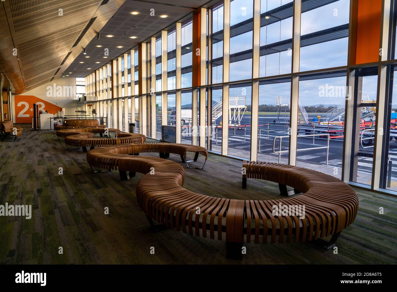 Hobart, Australia Dec 10, 2018 Beautiful interior of terminal in