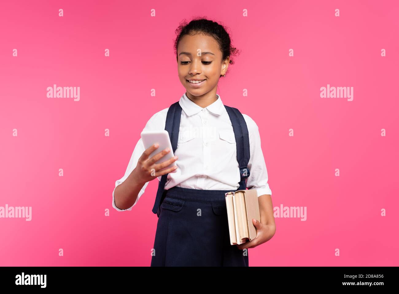 African school girl phone uniform hi-res stock photography and images ...
