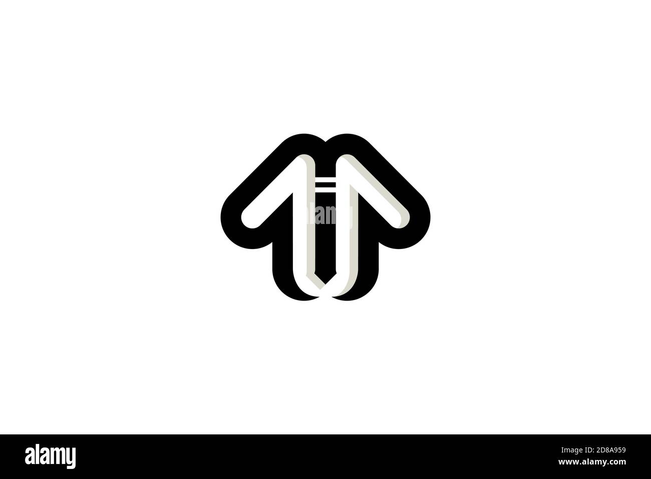 Simple Clothing Logo Stock Vector
