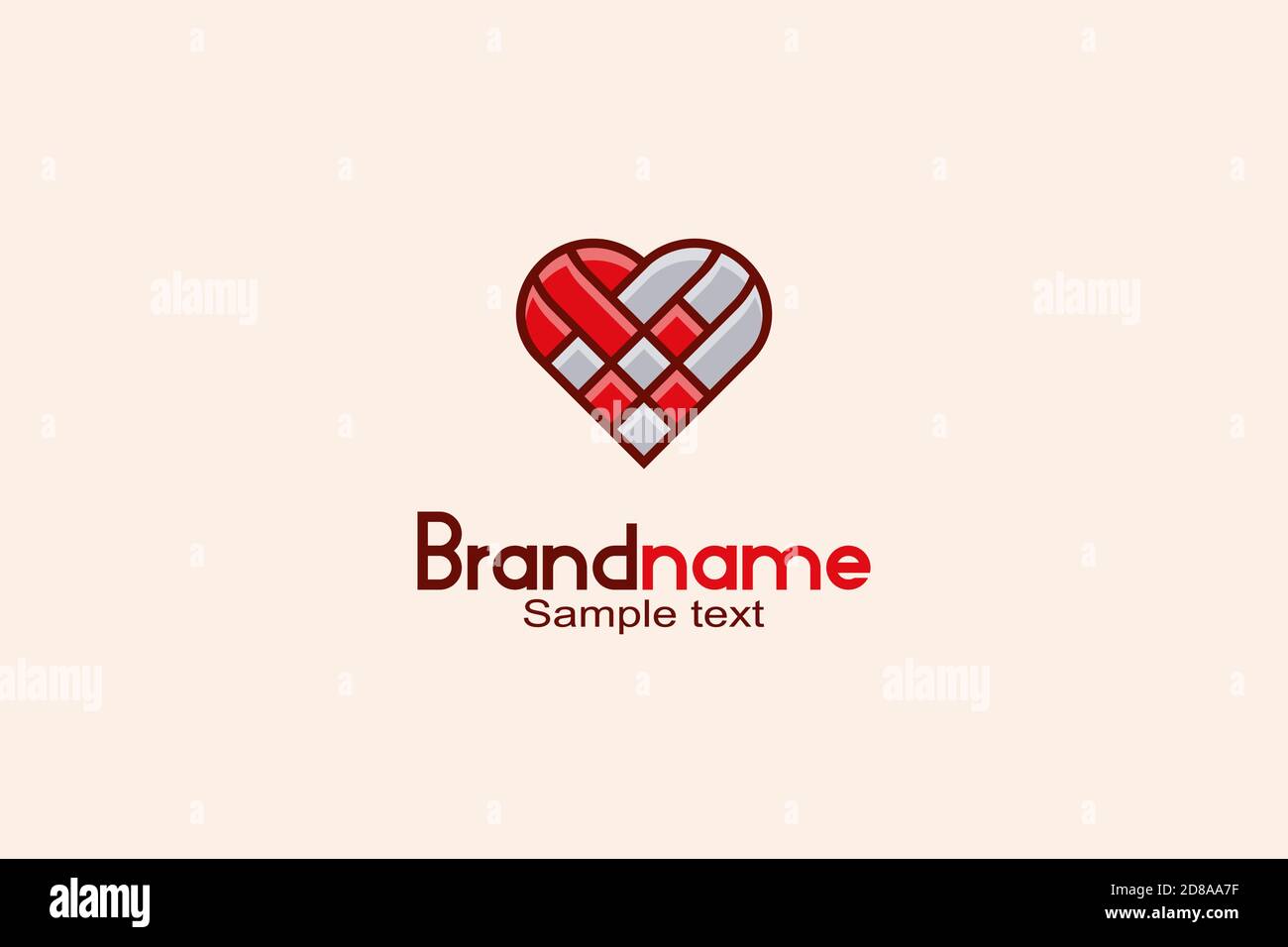 Creative Heart Logo Design Concept Stock Vector Image & Art - Alamy