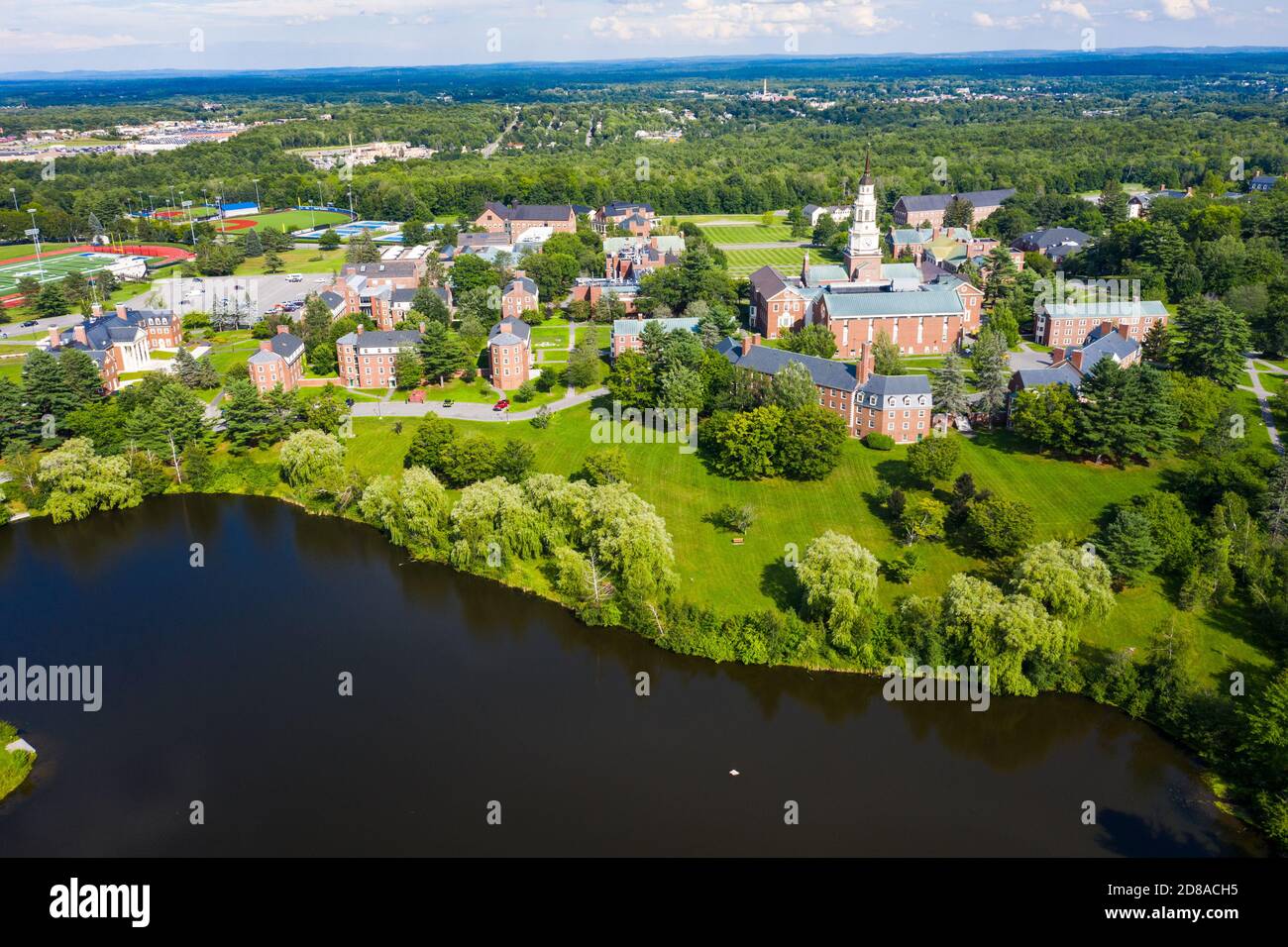Colby College Campus, Waterville, Maine, USA Stock Photo