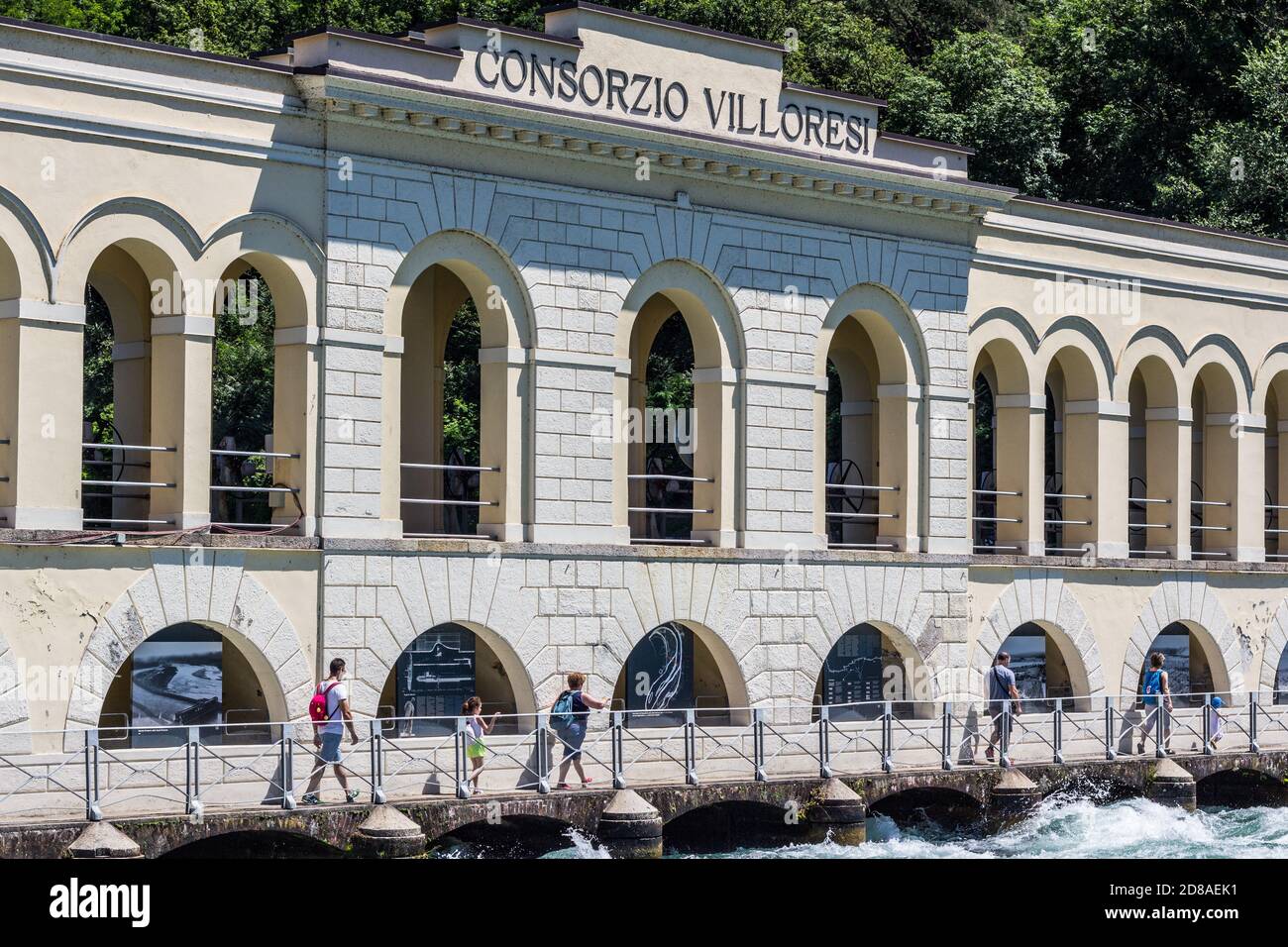 The Panperduto's dam on the Ticino River, Varese Italy Stock Photo Alamy