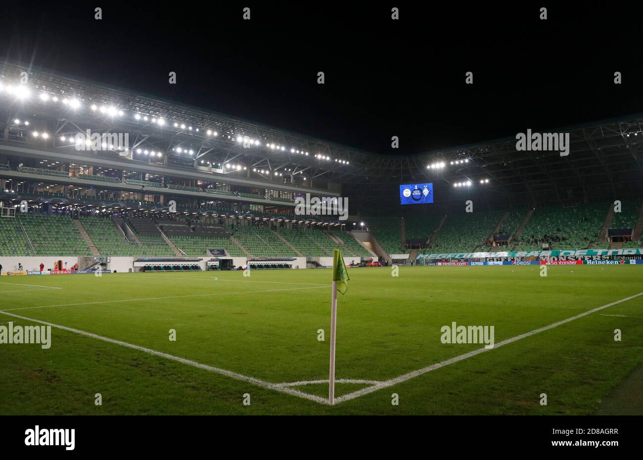 Soccer Football Champions League Group G Ferencvaros V Dynamo Kyiv Groupama Arena Budapest Hungary October 28 2020 General View Inside The Stadium Before The Match Reuters Bernadett Szabo Stock Photo Alamy