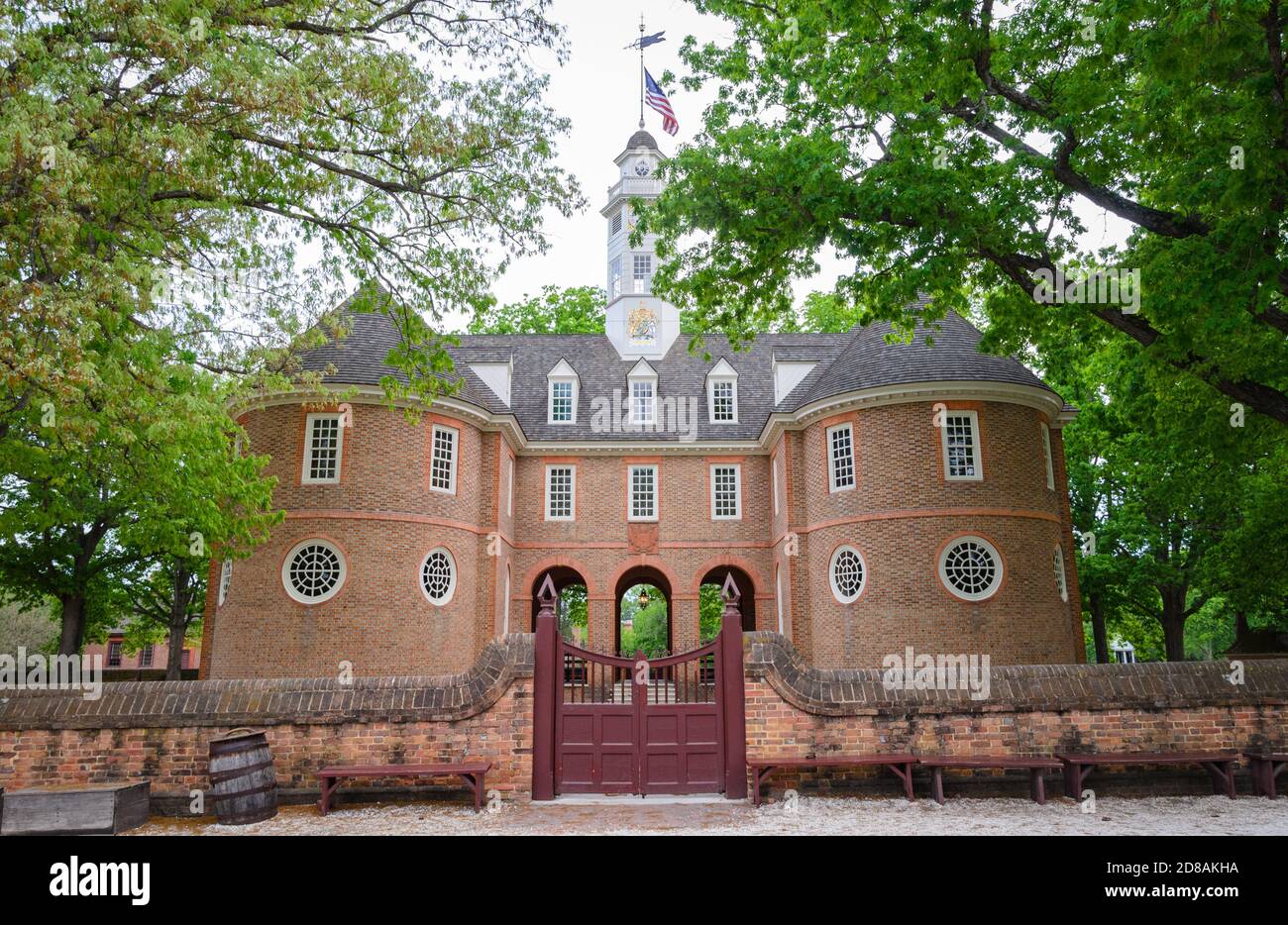 Williamsburg virginia town colonial william college mary hires stock