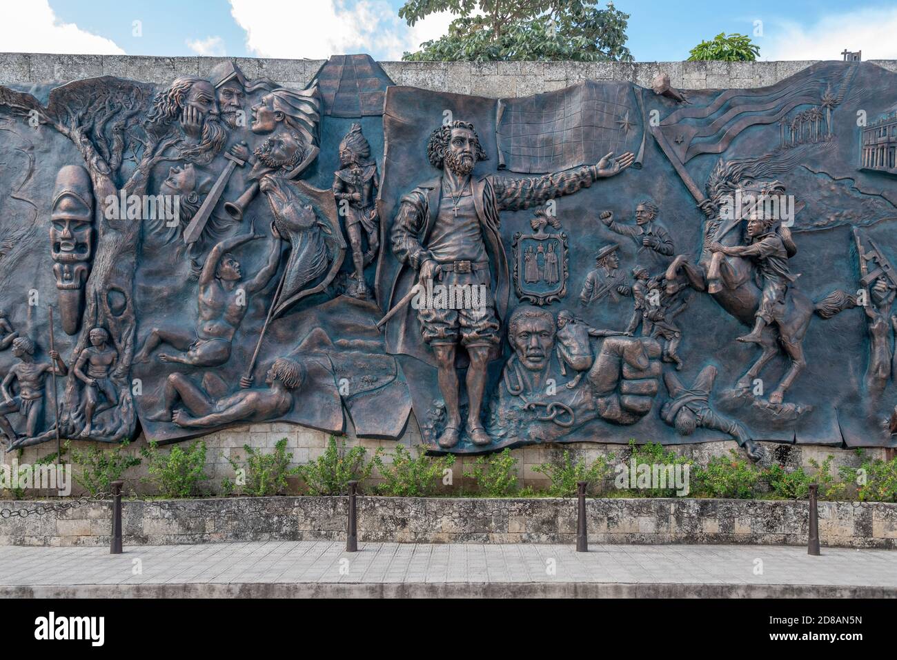 Mural Origenes or Origins Mural, Holguin, Cuba Stock Photo