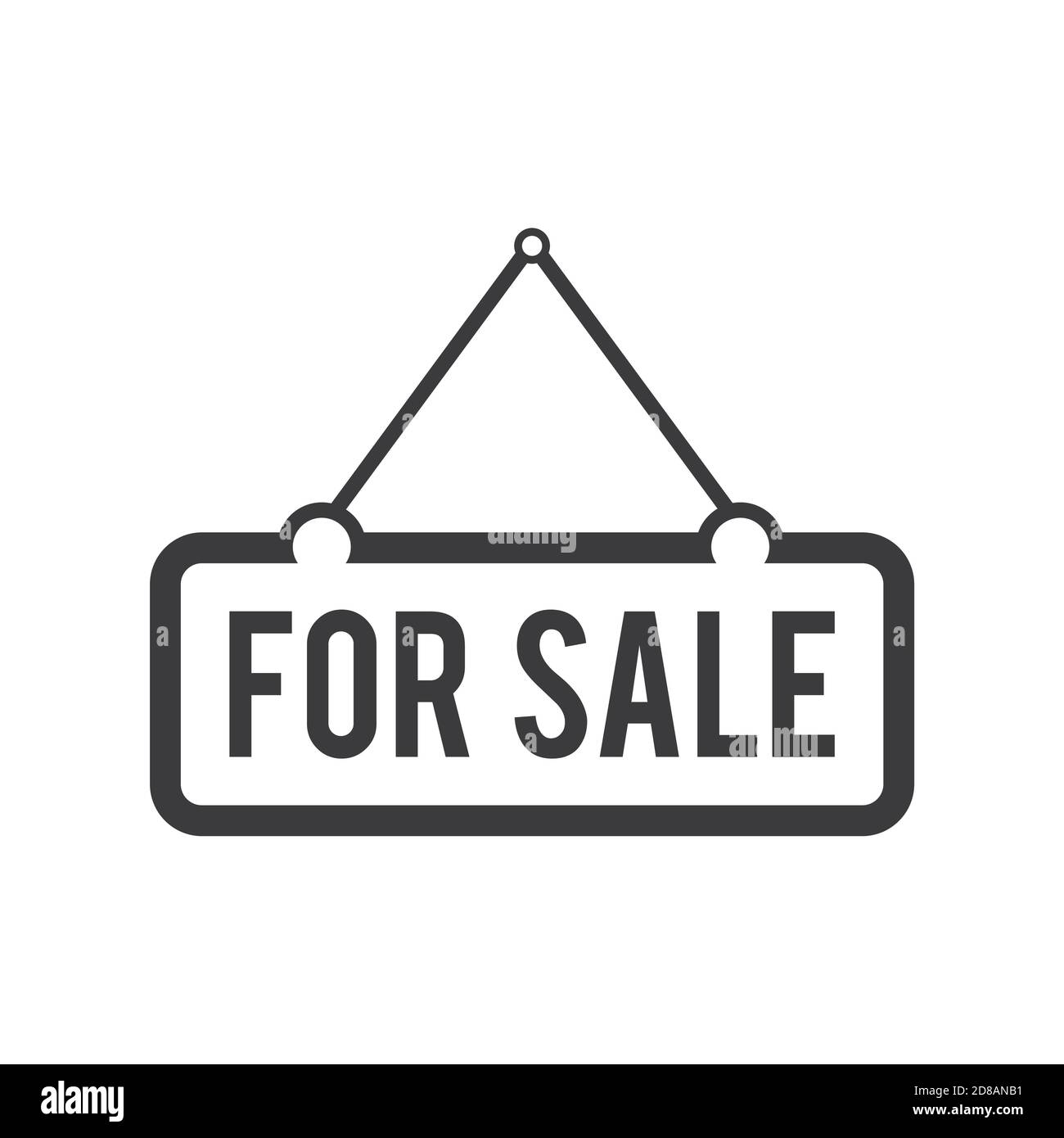 For Sale Sign Trendy Vector Icon Template Hanging Frame For Sale Icon