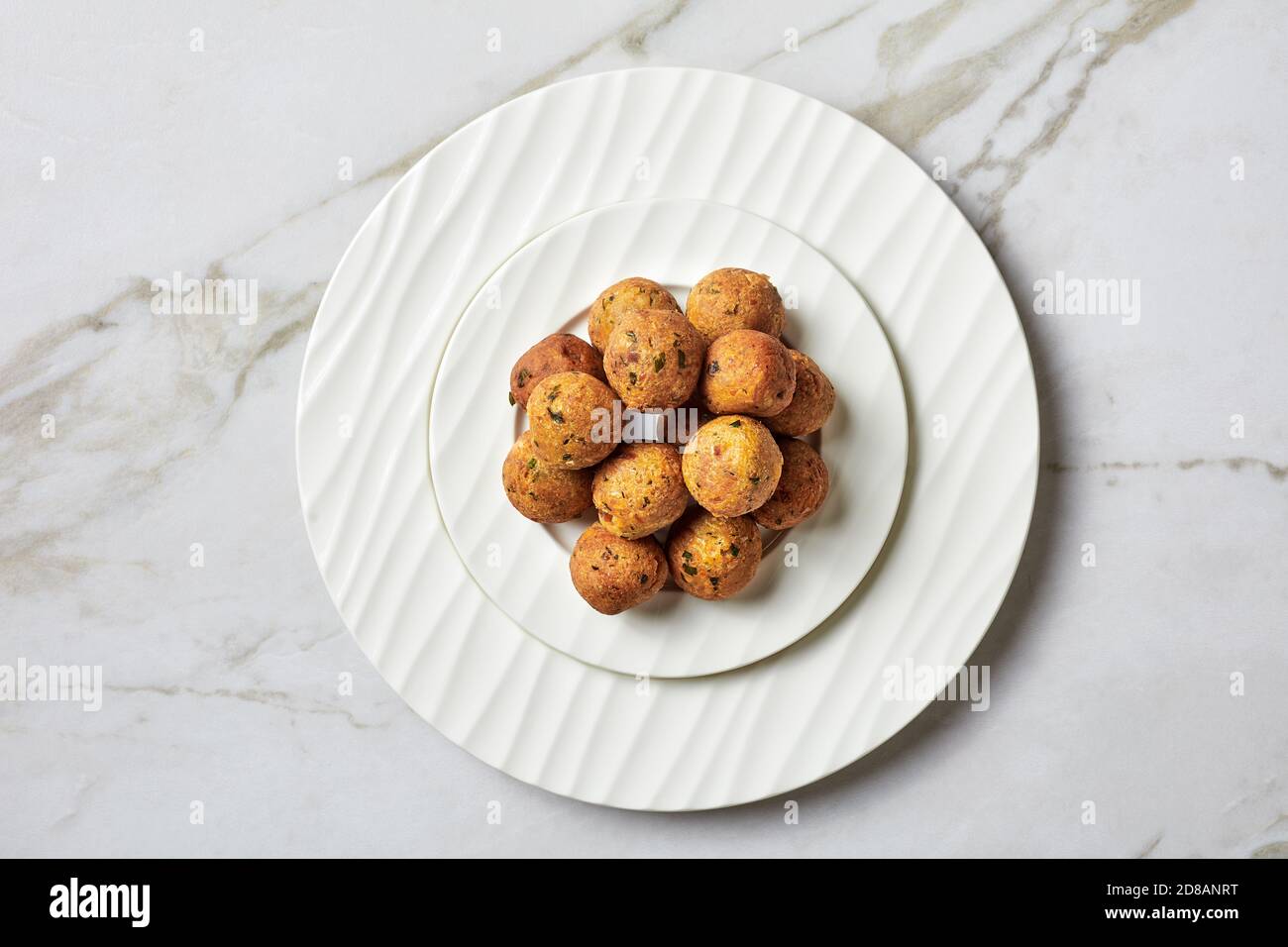 Mediterranean deepfried falafels, of chickpeas with spices with