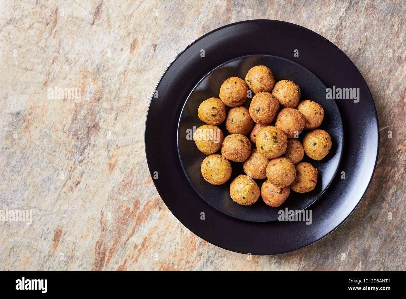 Mediterranean deepfried falafels, of chickpeas with spices with