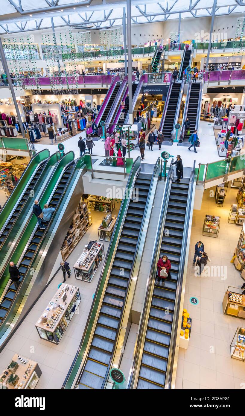 View of the interior of the John Lewis flagship department store in the
