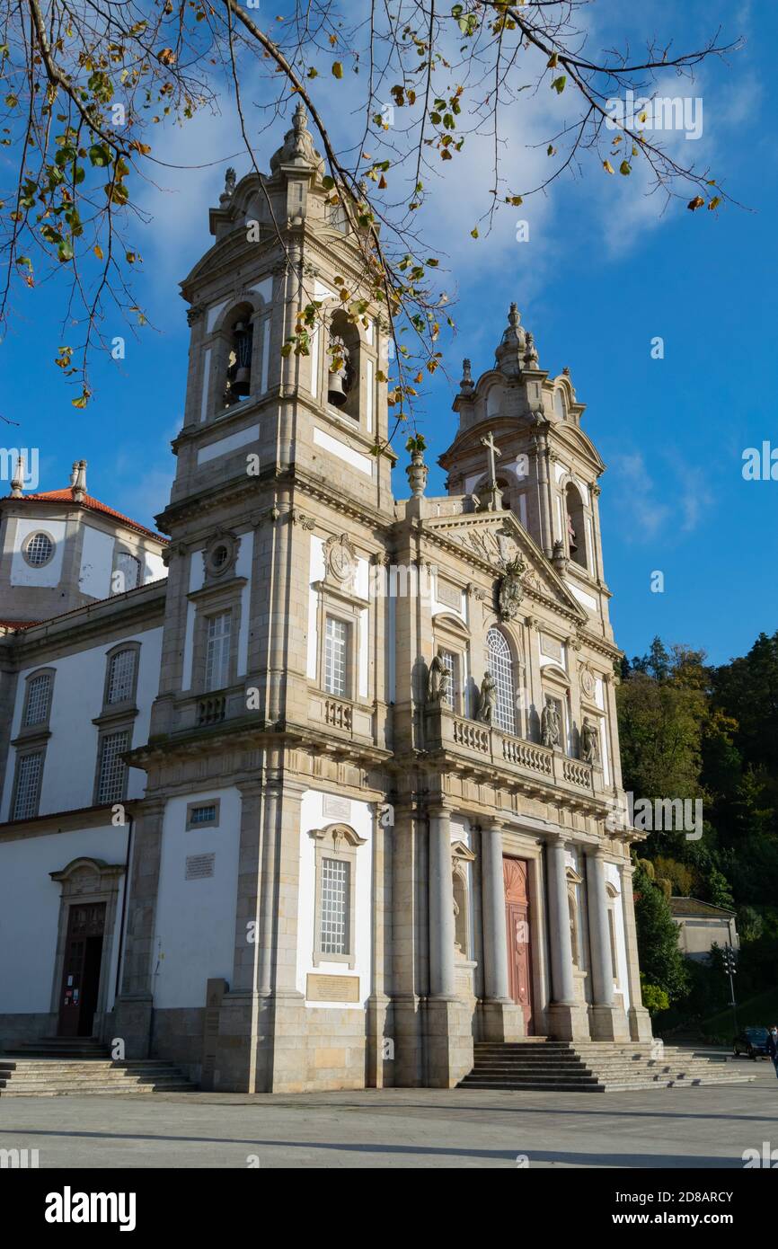 Santuário do Bom Jesus In Bom Jesus do Monte at Braga city Portugal, 2020 Stock Photo