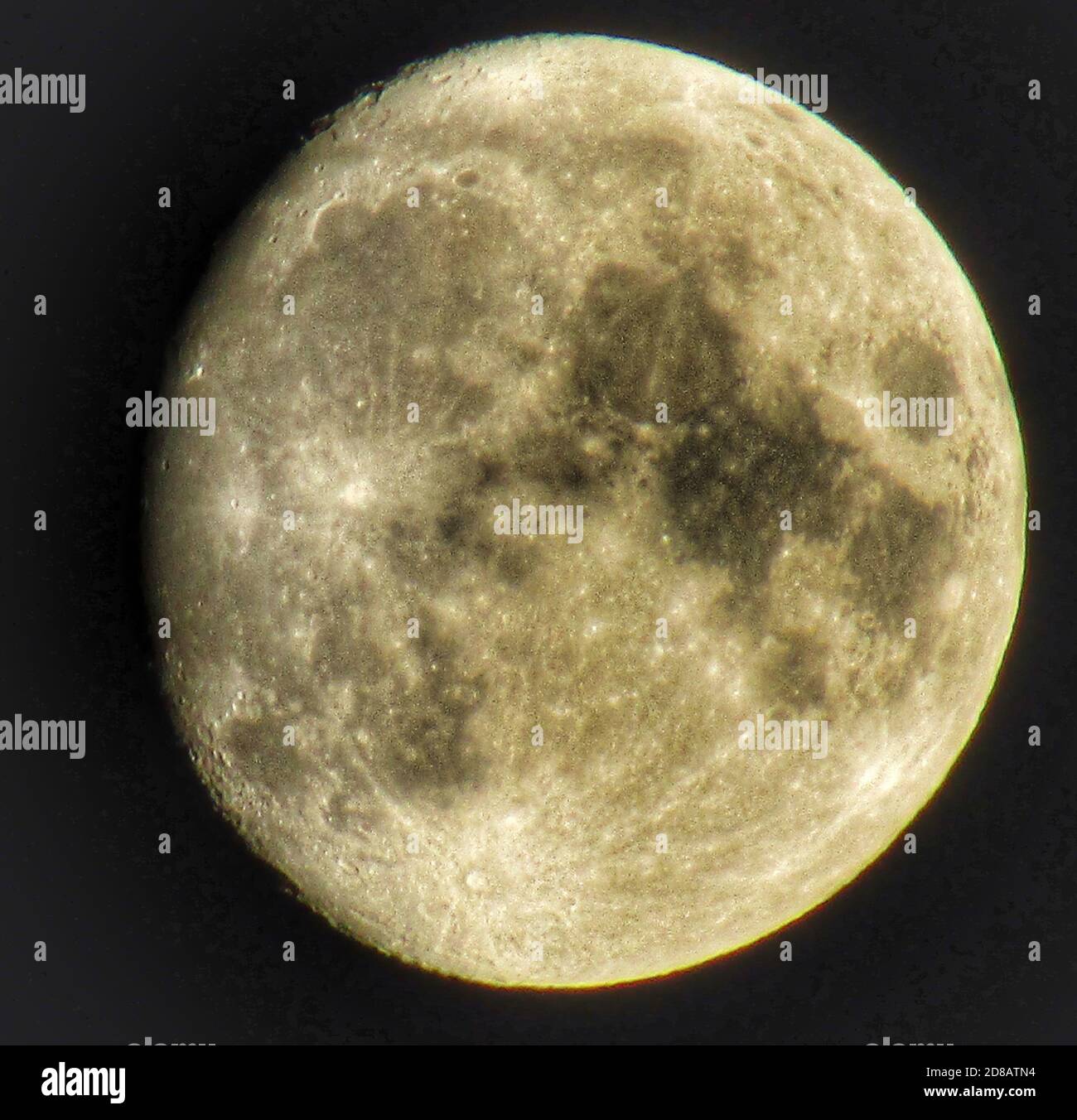 Waxing Gibbous Moon Stock Photo Alamy