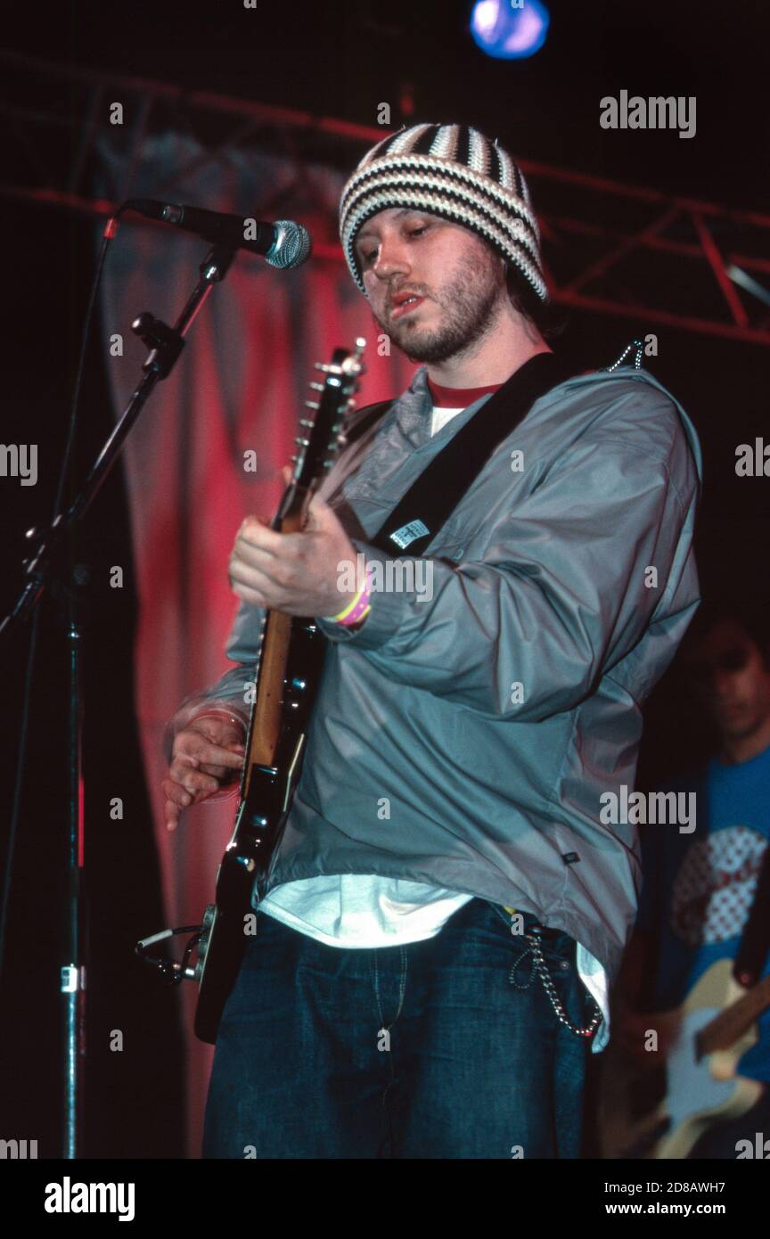 Badly Drawn Boy performing at the Glastonbury Festival 2000, Somerset