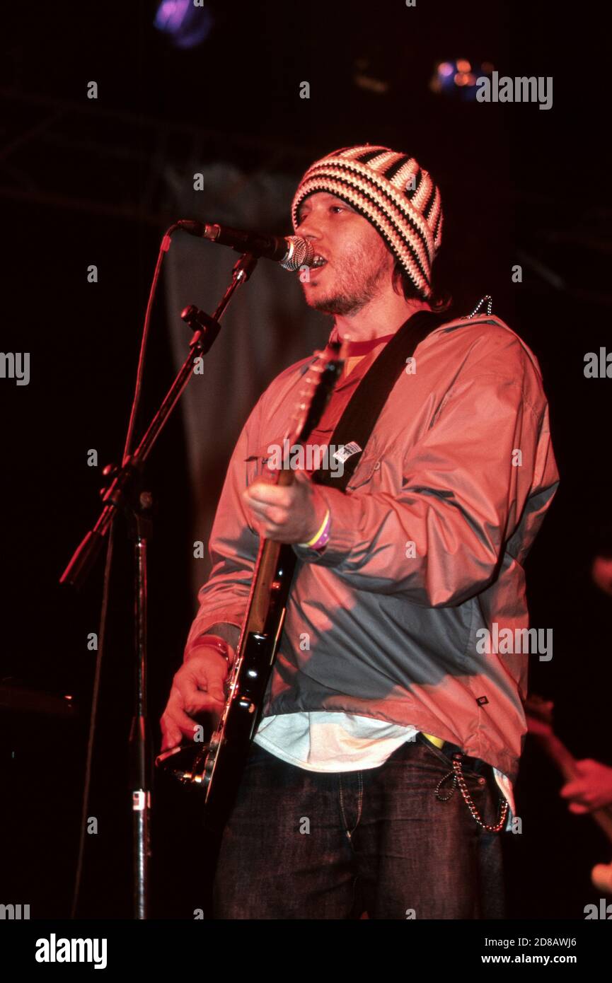 Badly Drawn Boy performing at the Glastonbury Festival 2000, Somerset
