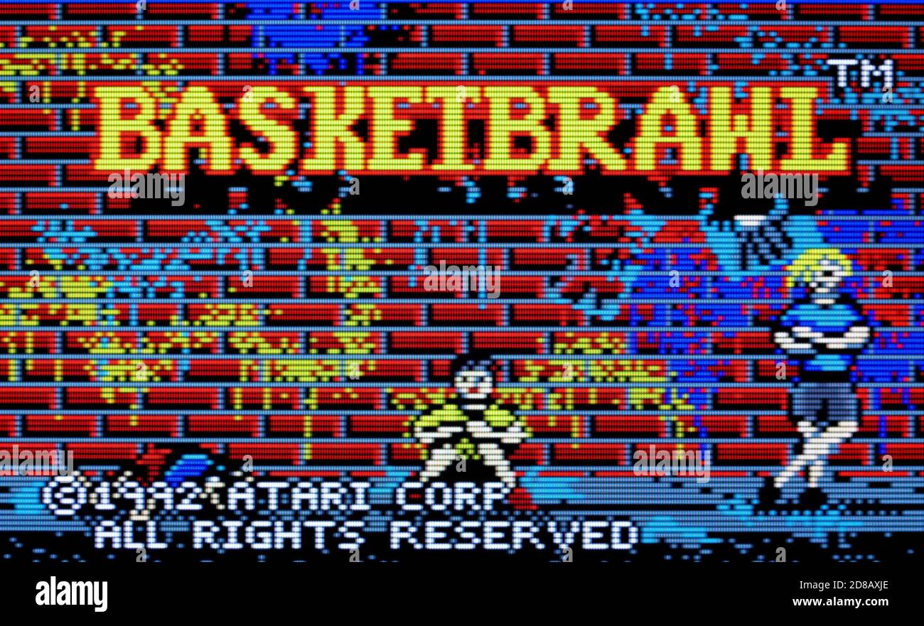 Basketbrawl - Atari Lynx Videogame - Editorial use only Stock Photo