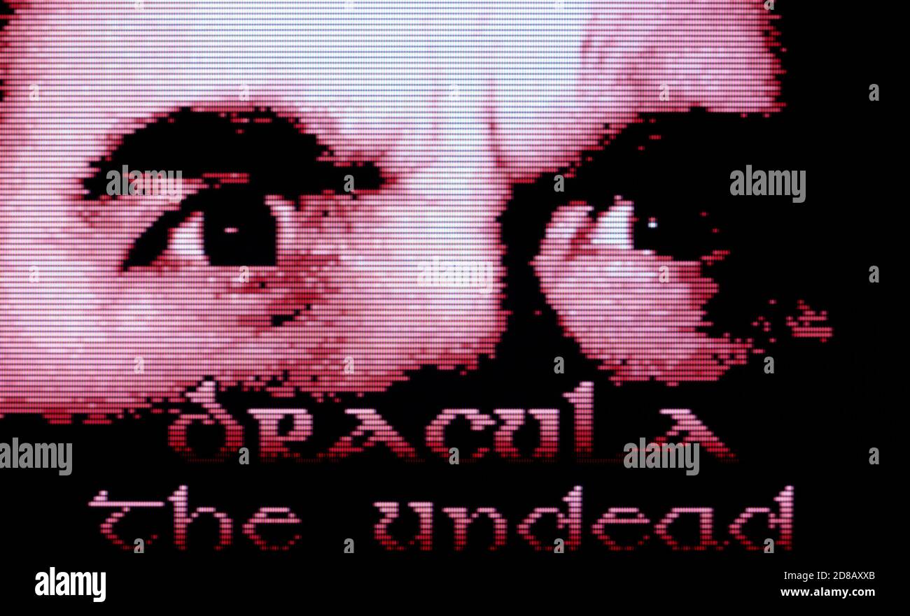 Dracula The Undead - Atari Lynx Videogame - Editorial use only Stock Photo