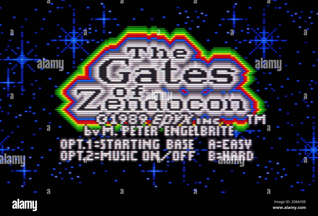 The Gates of Zendocon - Atari Lynx Videogame - Editorial use only Stock Photo