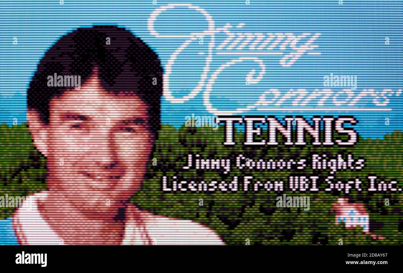 Jimmy Connors Tennis - Atari Lynx Videogame - Editorial use only Stock Photo