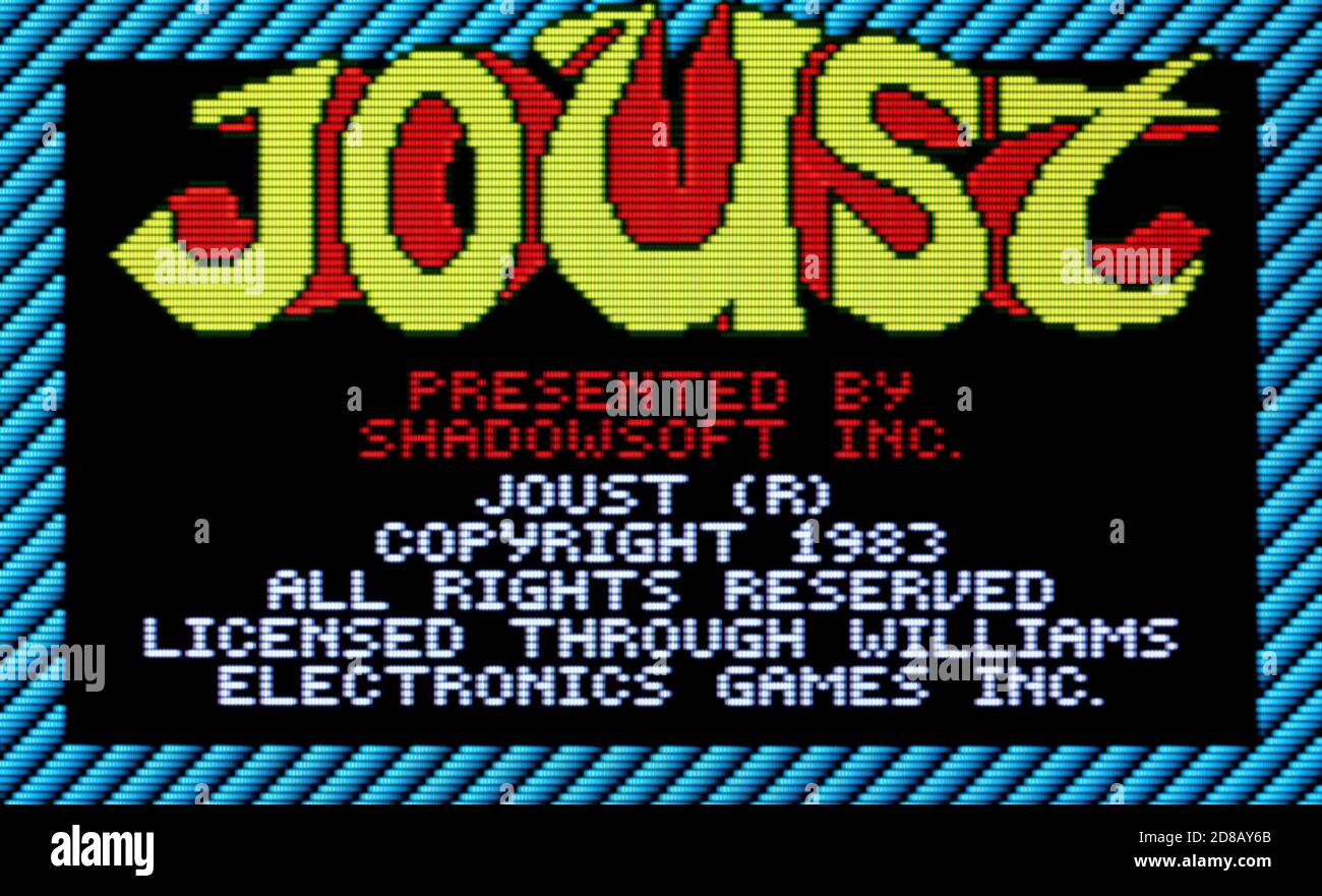 Joust - Atari Lynx Videogame - Editorial use only Stock Photo