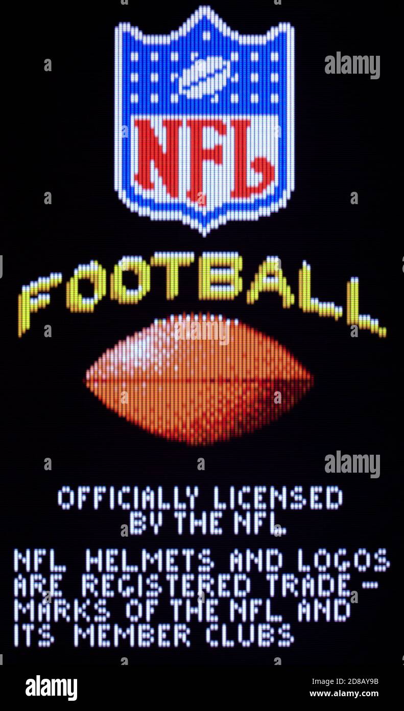 NFL Football - Atari Lynx Videogame - Editorial use only Stock Photo